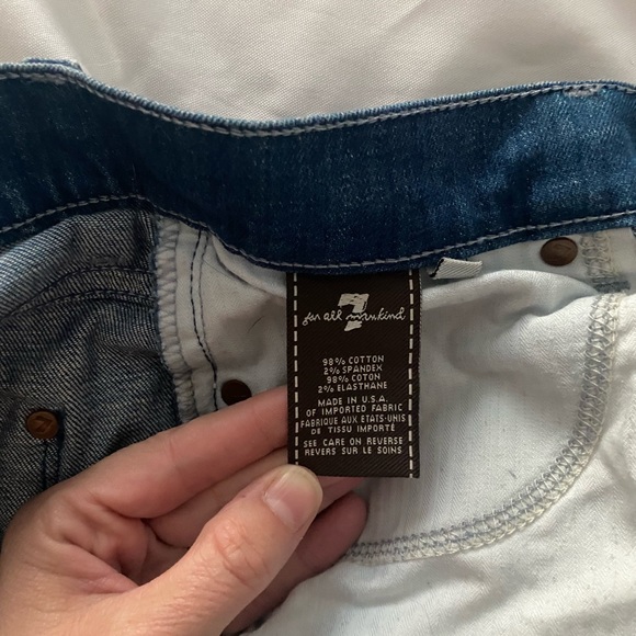 7 For All Mankind Charlize flare jeans in light wash Size 29 but fit like a 28. - Picture 6 of 12